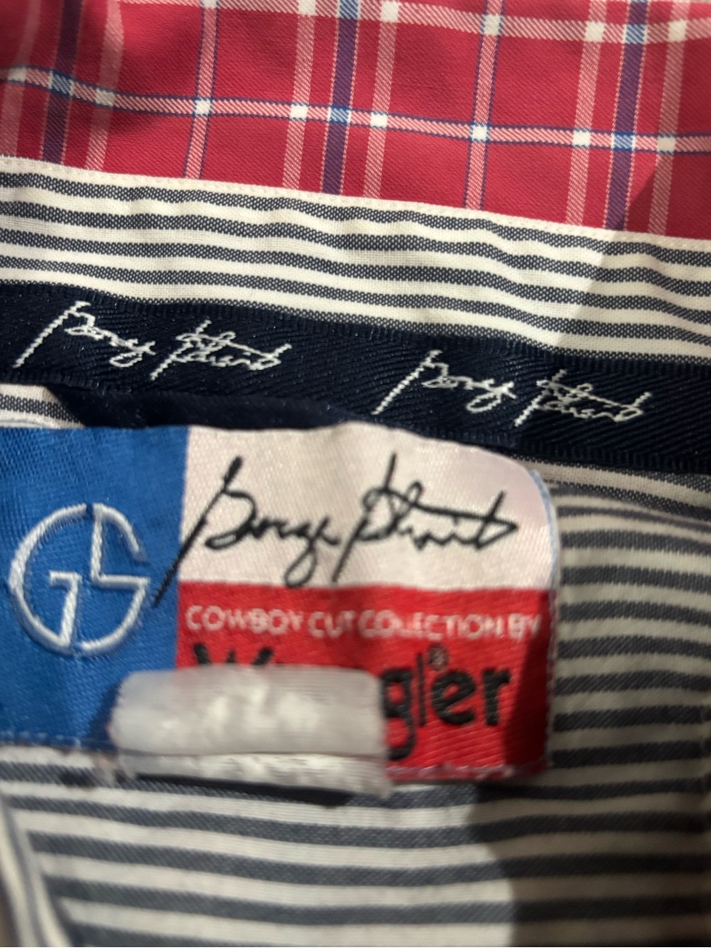 Wrangler George Strait Cowboy Cut Collection Men’s Plaid Button-Down Shirt-L - Picture 3 of 4